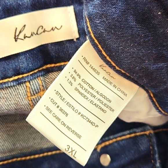 Kancan Gill High Rise Split Flare Frayed Hem Jeans - Picture 12 of 16